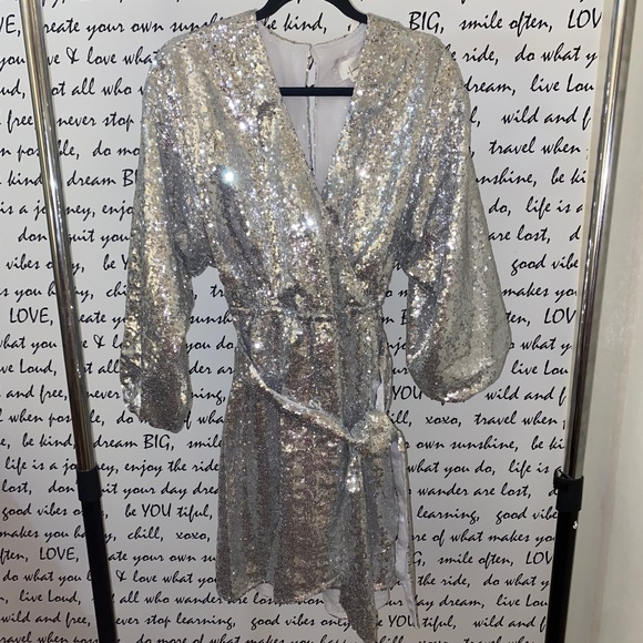 LISABETTE SEQUINED MINI DRESS - Picture 4 of 8